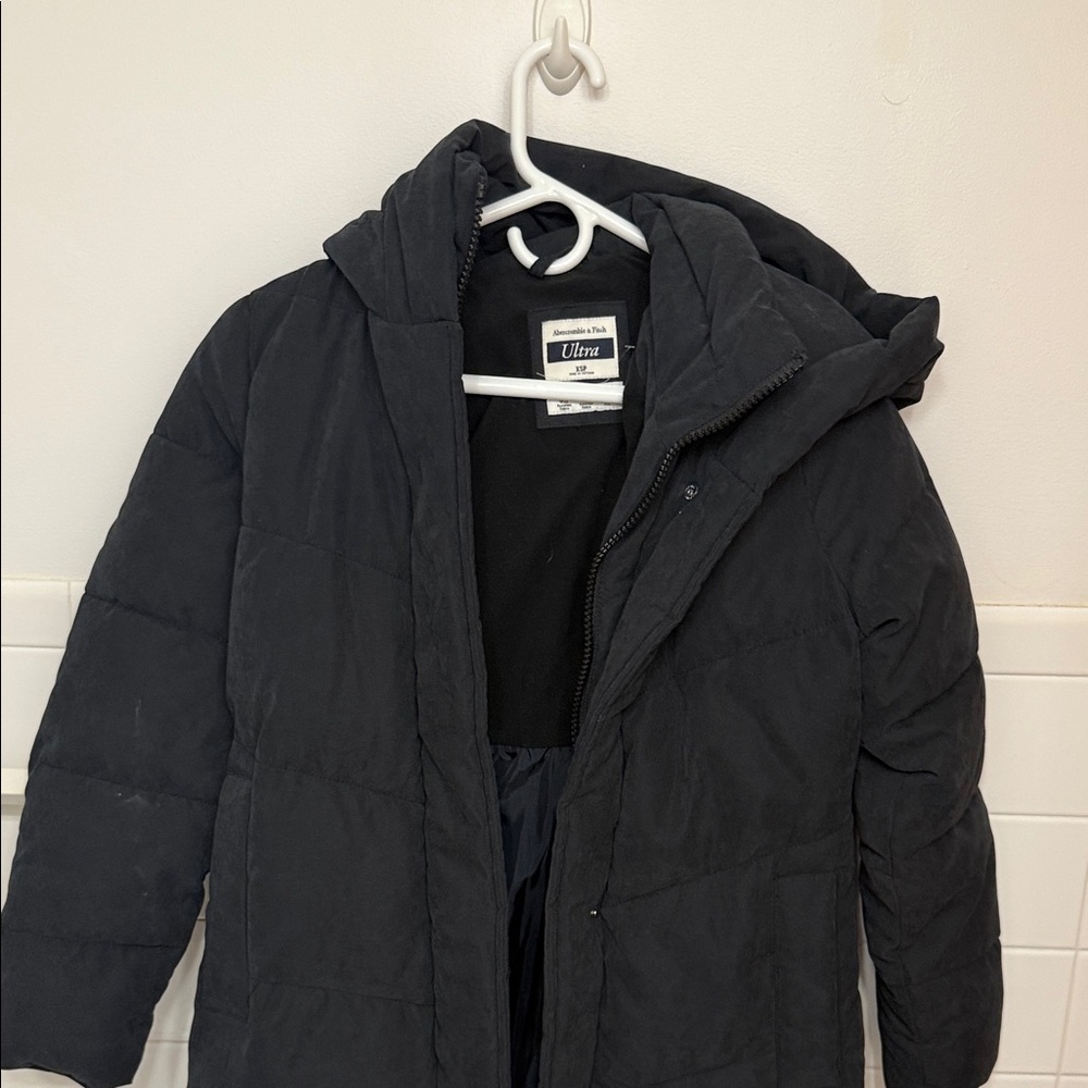 Abercrombie & Fitch Black Puffer Jacket